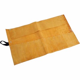 Dapetz ® Leather Hide Chisel Leather Tool Roll Genuine Leather 12 Pocket Good Alternative To Tool Bags As Pockets Allow Tool Organisation Simply Slot Tools In The Pockets And Roll Up