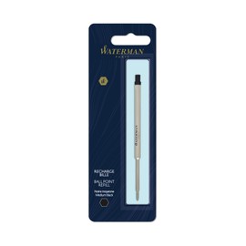Waterman® Ballpoint Pen Refill, Medium Point, 0.7 mm, Black