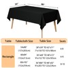 TRLYC Table Cloth - 54x80 Inch 2 Packs Black Rectangle