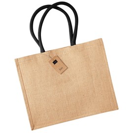 Westford Mill classic jute shopper, natural, 42 x 33 x 19 cm