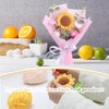 VANSIYIYI Crochet Flowers Bouquet: Completed Handmade Knitted Sunflowers for Home