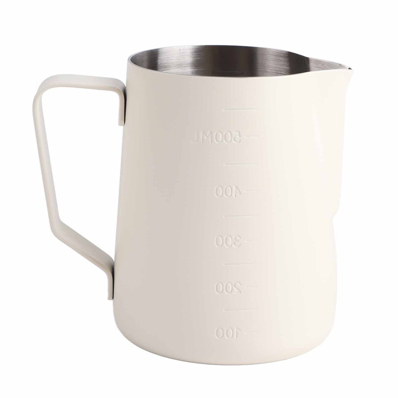 Stainless Steel Frothing Pitcher Milk Frothing Cup with Measurement Scales