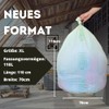 10 Biodegradable Bin Bags 70 x 110 cm, Wet Bags,