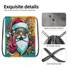 EZB Christmas Santa Drawstring Bag | 36x30cm Midi Sized Backpack