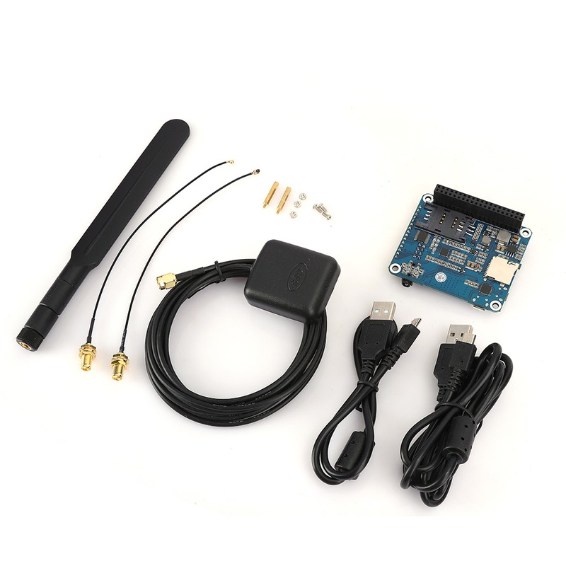 Positioning Expansion Module for Raspberry Pi LTE Cat-1/3G/2G Communication/GNSS SIM7600E