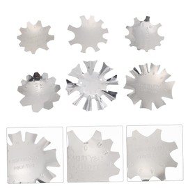 SAFIGLE 6pcs Stainless Steel Nail Template Cutter Durable Manicure Tool for French Nail Art Versatile Acrylic Smile Line Trimmer for Salons and DIY Use