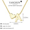 Gold Necklace Women Initial Necklace for Women Dainty Gold Letter