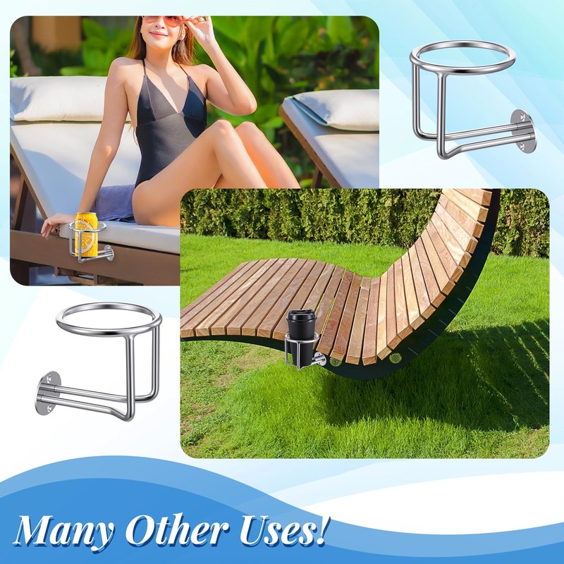 cobee 2 Pack Boat Cup Holders, Thickened 316 Stainleess Steel