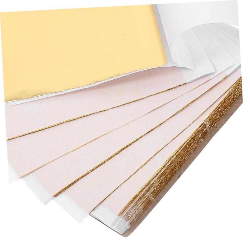VILLFUL 200pcs Gold Leaf Sheets for DIY Crafts and Art