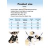 Cats and Dogs Vest Harnesses with Leash Reflective (Black, L)