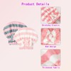 2 Pack Microfiber Hair Drying Cap Towel - Soft &