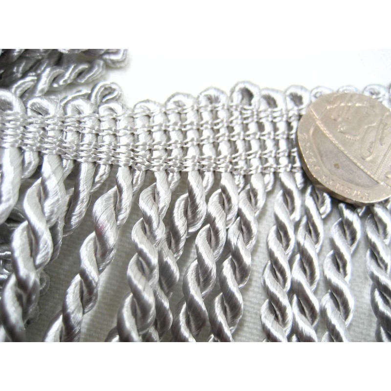 2ms of 6cm Width Wine Fringe Tassel Trim Upholstery Curtain