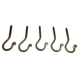 5 Pack Wrought Iron Ceiling Hook Screw Country Primitive Décor Hardware