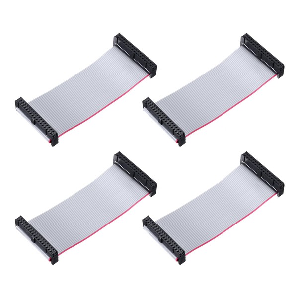 sourcing map 4 Pcs IDC Flat Ribbon Cable, 2.54mm Pitch