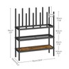 YATINEY Free Standing Shoe Rack, Tall Boots Rack Organizer, Boot