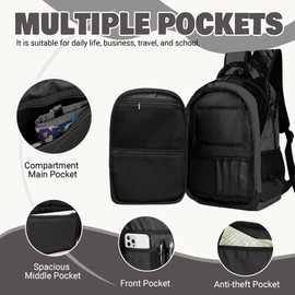 CHMKMF Soccer Backpack for Boys, Kids Large Capacity Backpack for School Outdoor Travel 16.5inch (Black&Grey)