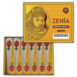 Zenia 100% Natural Premium Jumbo Henna Cones - 1 Cone