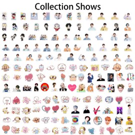 GTOTd Bangtan Star Boys Stickers (200PCS) Gifts Merch BTS Kpop Party Supplies Vinyl Decor for Laptop Skateboard Guitar Luggage Water Bottle for Teens