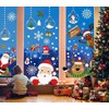 Christmas Window Clings, T Tersely 8 Sheets Christmas Window Stickers,