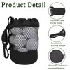 Golf Ball Bag, Golf Tee Bag with Drawstring Closure, Durable