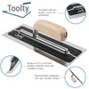 Toolty Ultra Flexible Plaster Finishing Skimming Trowel - Stainless Steel