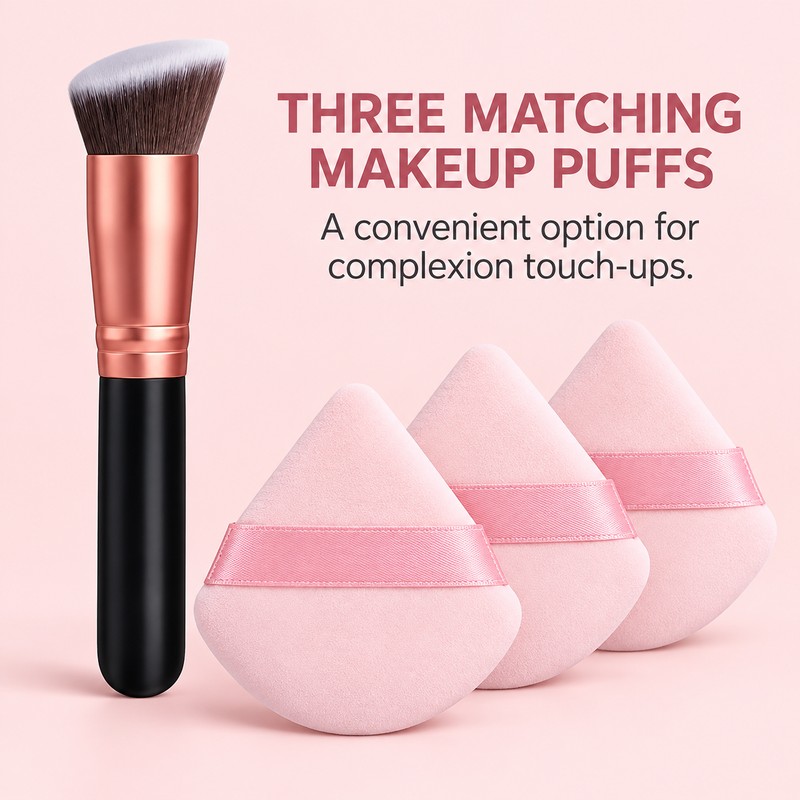 Professional Makeup Brush Set with Soft Fluffy Bristles for Foundation,