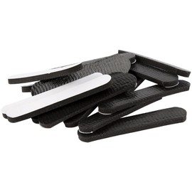 SoftTouch Non Slip Self Adhesive Gripper Pad for Furniture, 1/2" x 2-5/8", Black