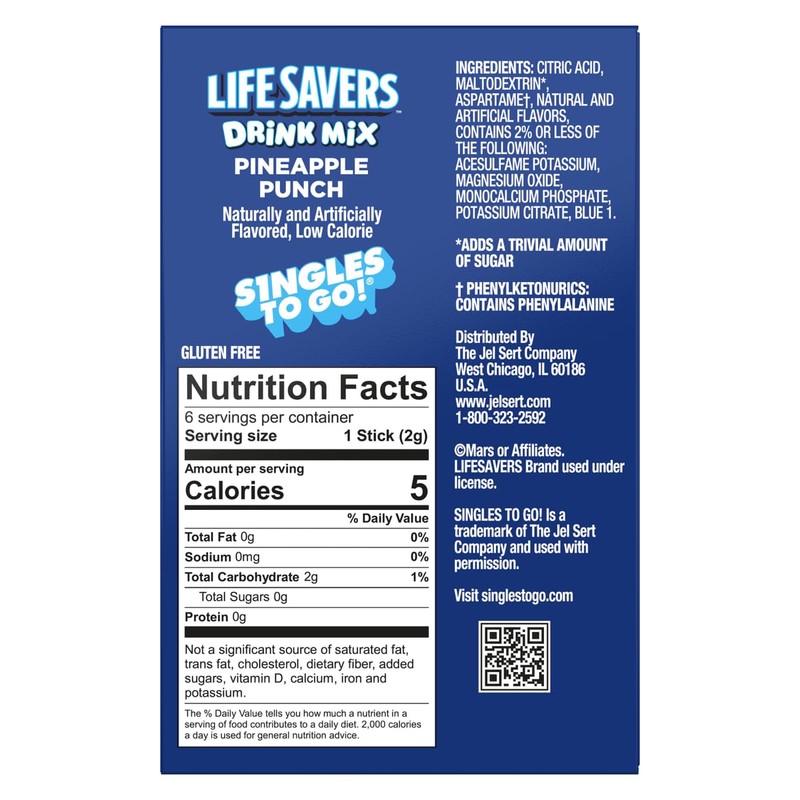 Life Savers Pineapple Punch Drink Mix - Pack of 6-6