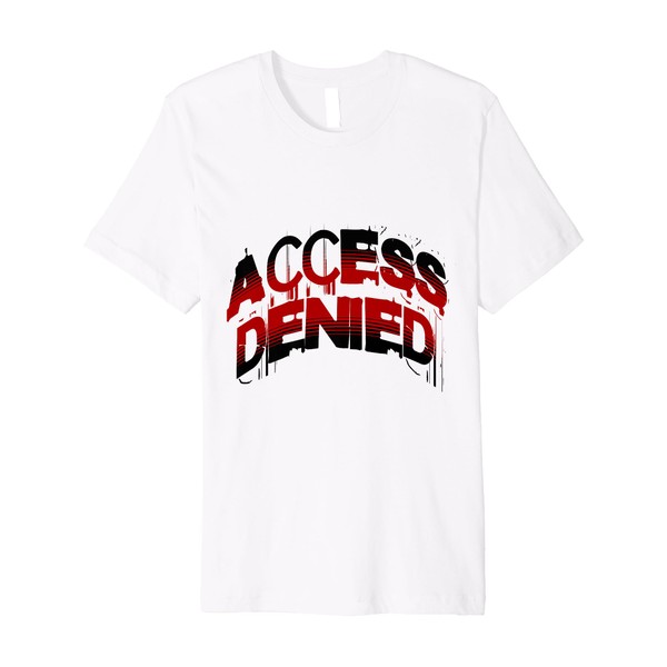 Funny Programmers Access Denied, Private Life Vintage Design Premium T-Shirt