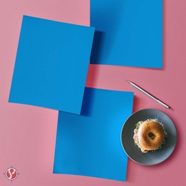 S Superfine Printing Bright Color Cardstock Paper, 65lb. 8.5 X 11-250 Sheets (Blue)