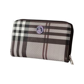 Savvycents Cash Budgeting Wallet (Brown plaid), Zip Around, Accordion File System, Wristlet Strap, Women's Wallet