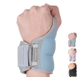 AceSpear Wrist Weights with Thumb Loops Lock, Set of 2, 2x1lb, 2x2lbs, 2x3lbs, Blue Weighted Gloves for Men Women Hand Weights for Running Walking (Blue, 2 lbs x 2)