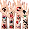 DPKOW Temporary Tattoos Quinn Fake Tattoos for Body Art, Make-up