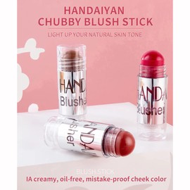 Yeweian Multi Sticks Set, Cream Contour Stick Blush Stick for Cheeks, Eyes and Lips Highlighter Makeup Sticks for All Skin, Natural Makeup Waterproof Long Lasting(Set 02)