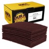 Dura-Gold Premium 6" x 9" Maroon General Purpose Scuff Pads,
