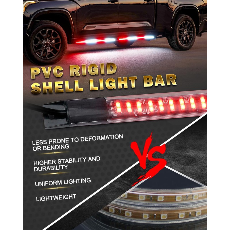 LUMENIX 70 Inch Emergency Running Board Rigid Strobe Lights Strip