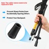 Pack of 6 Rubber Buffer Nordic Walking Poles Rubber Buffer