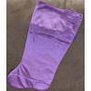 HOLIDAY STOCKING PURPLE SHIMMER W/FEATHER ACCENT SUPER CUTE!!