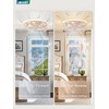 LEDIARY Caged Ceiling Fans with Lights, White Flush Mount Ceiling