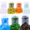 YINBEILIXU Crushed Glass Set of 7,Broken Glass Stones,1-3mm (Multicolor-e)
