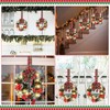 Yuxung 6 Pcs Cabinet Wreath with LED Lights Prelit Lighted