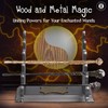 HOTCAN Wooden Magic Wand Holder and Display Stand - Mystical