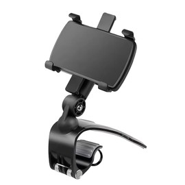 AMZAUTO Car Phone Mount, 1260 Degree Rotation Dashboard Phone Holder, Mobile Clip Stand for 4 to 7.2 Inches Smartphones, Car Universal Cell Mount for Dashboard Sun Visor