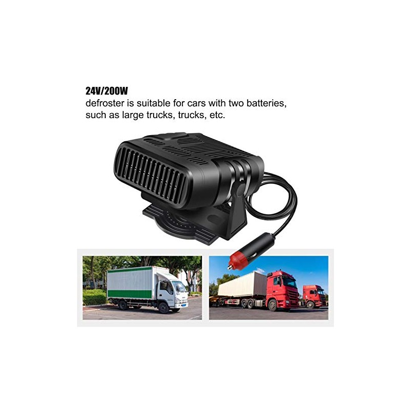V24V Portable Powerful Car HeaterFast Heating Defrost Defogger 360 °