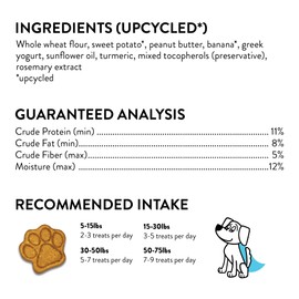 Shameless Pets Shameless Pets Crunchy Dog Treats - Peanut Butter Split, 12oz - Healthy Dog Biscuits & Cookies Treats for Medium, and Large Dogs - Made in The USA - Free from Corn & Soy