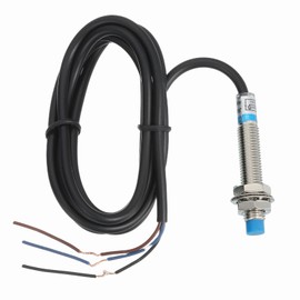 sourcing map Inductive Proximity Sensor,NPN NC M8 DC 6-36V 300mA Proximity Switch Detector Approach Sensor 2mm 3 Wire for Industrial Automation LJ8A3-2-Z/AX
