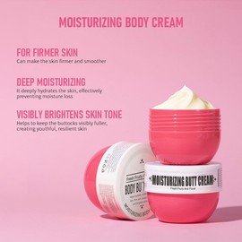 Crema para glúteos, crema corporal hidratante, crema corporal reafirmante para glúteos, reparadora de la piel del cuerpo, de rápida absorción, sin grasa