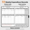 WEMATE Accounting Ledger Book with Lock, Accounting Log, Tracking Income