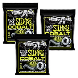 3 PACK Ernie Ball Cobalt P02732 Regular Slinky Bass Strings