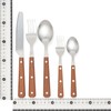 Francfranc 10 Piece Franc Cutlery Set, Wood Pattern, Brown